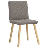 Dining chairs set of 6 taupe fabric