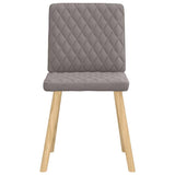 Dining chairs set of 6 taupe fabric