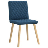 Dining chairs set of 6 blue fabric