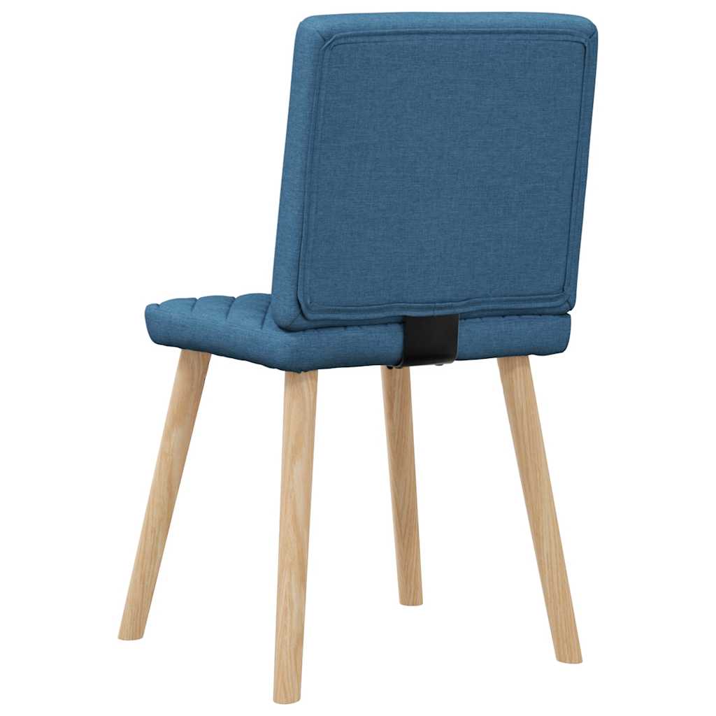 Dining chairs set of 6 blue fabric