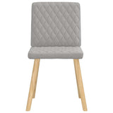 Dining chairs set of 6 cloud gray fabric