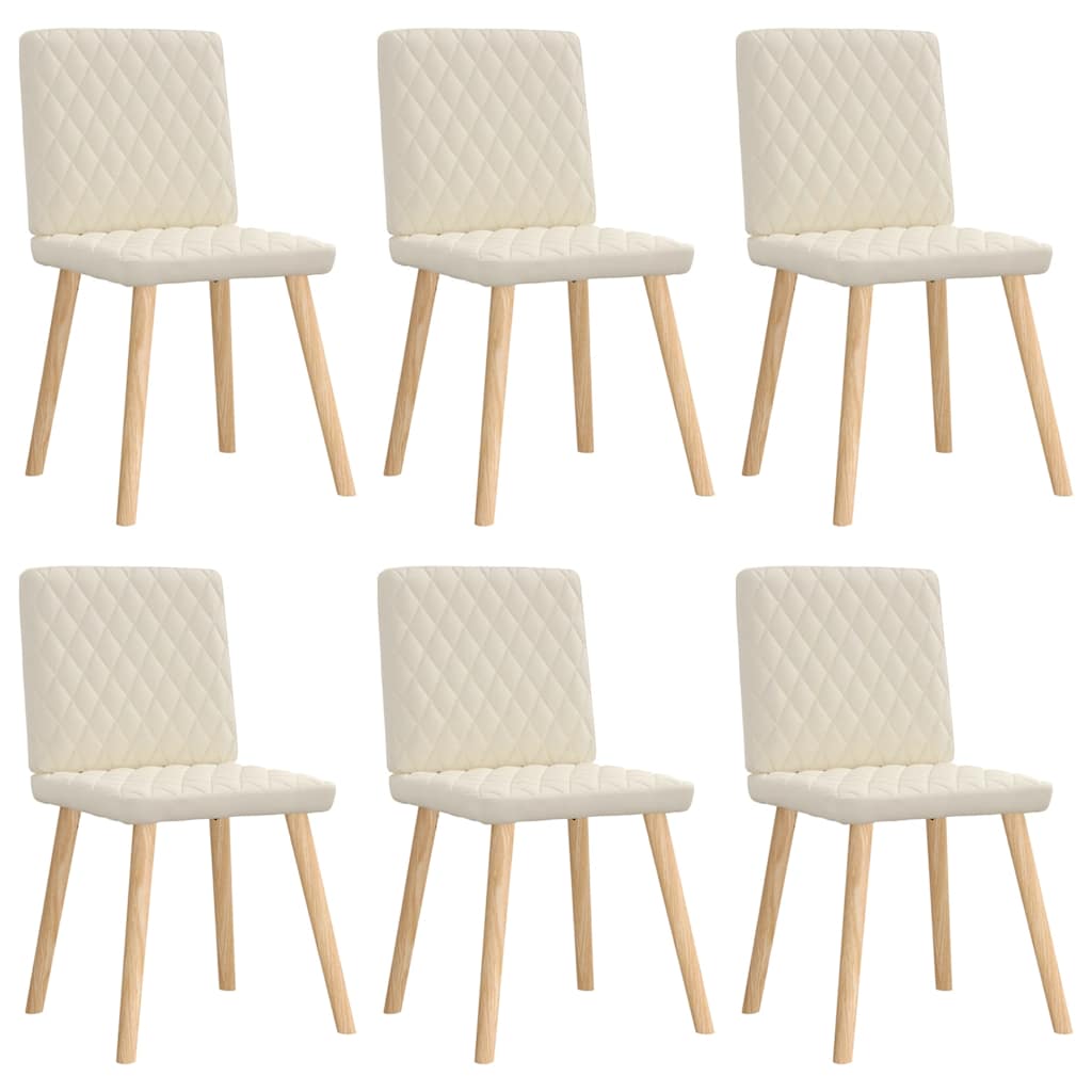 Dining chairs set of 6 Linen