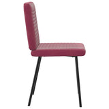 Dining chairs set of 6 burgundy red velvet