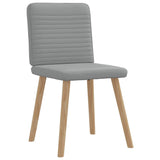 Chaises à manger lot de 6 gris clair tissu