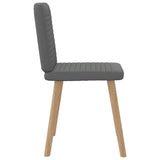 Chaises à manger lot de 6 gris foncé tissu