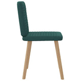 Chaises à manger lot de 6 vert foncé tissu