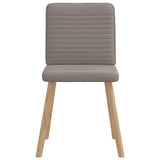 Chaises à manger lot de 6 taupe tissu