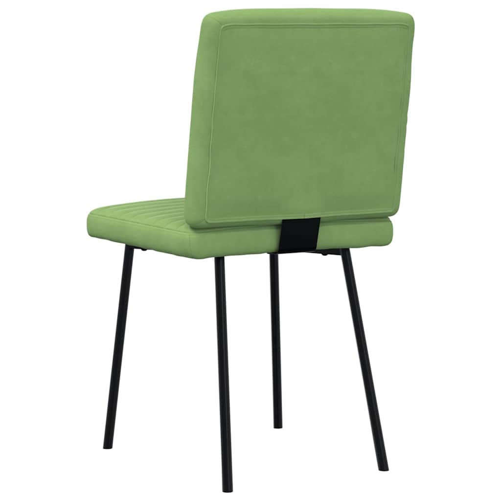 Chaises à manger lot de 6 vert clair velours