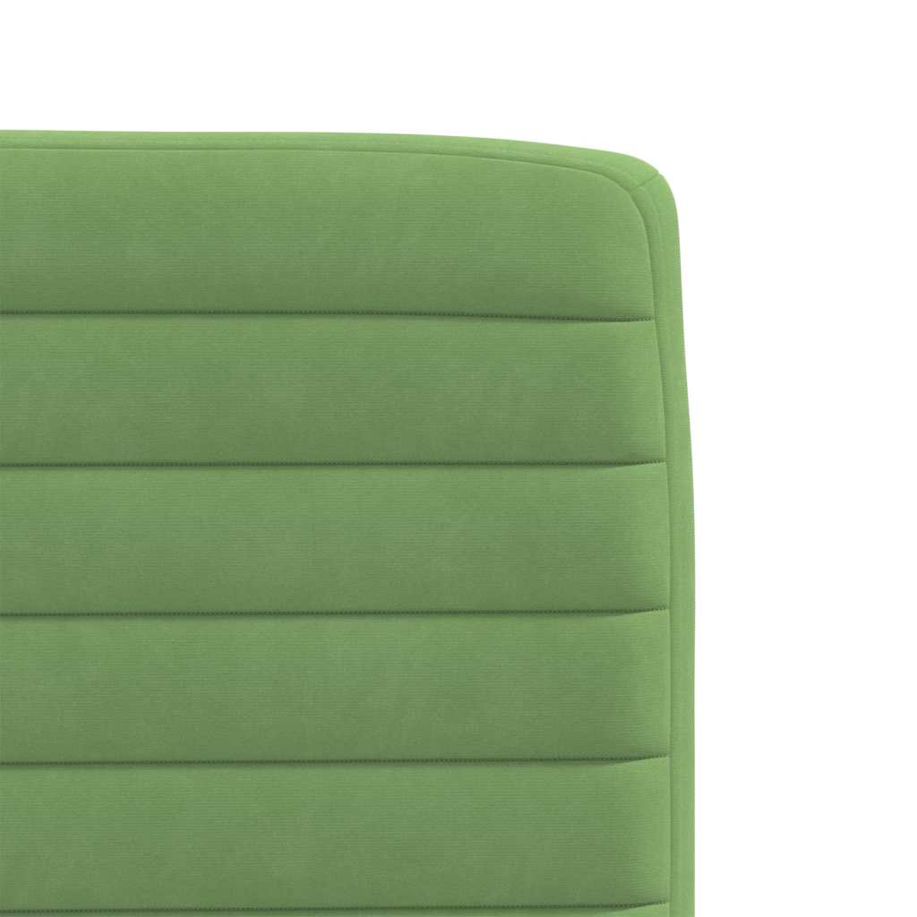 Chaises à manger lot de 6 vert clair velours