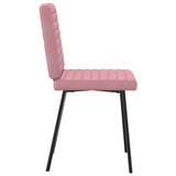 Dining chairs set of 6 pink velvet