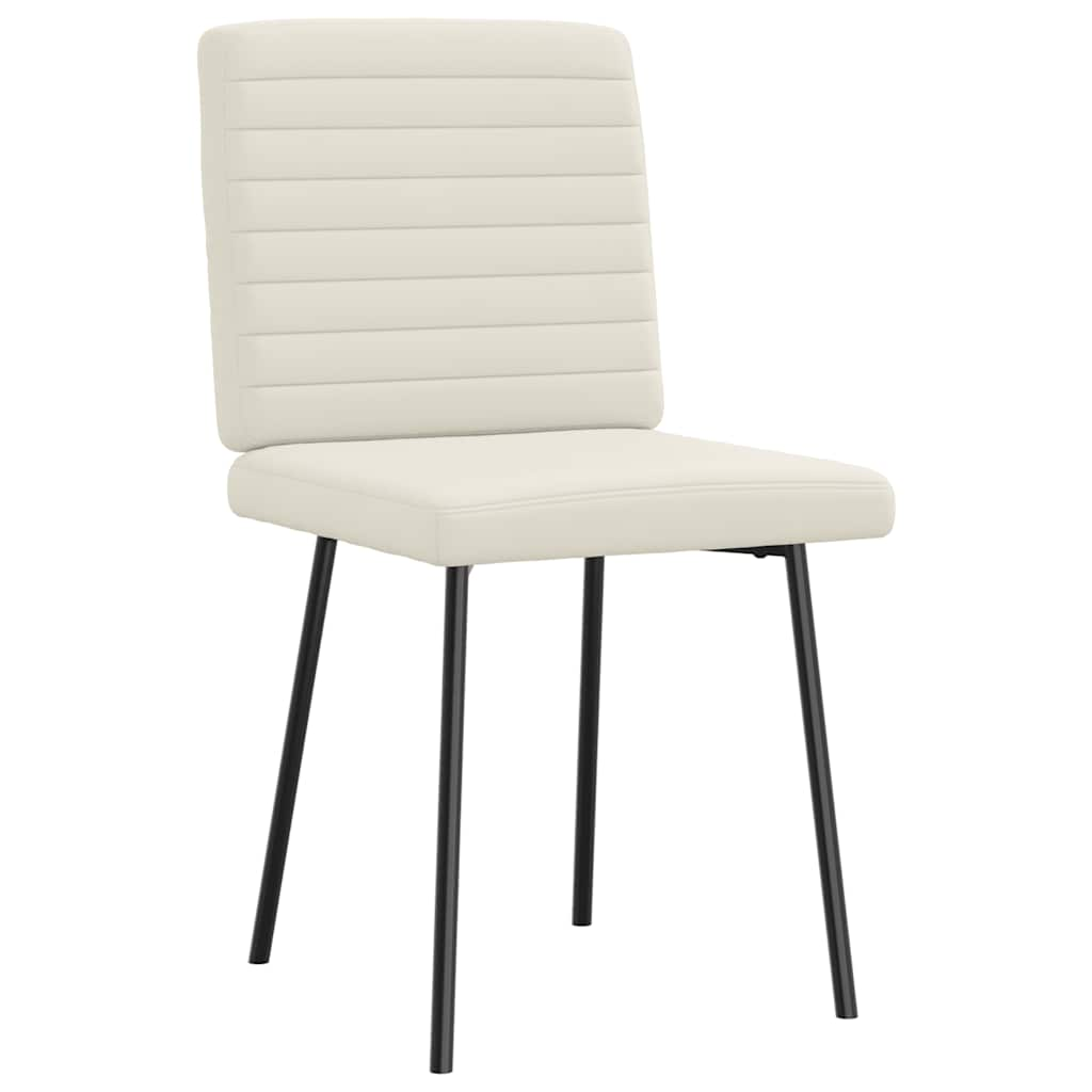 Dining chairs set of 6 cream velvet