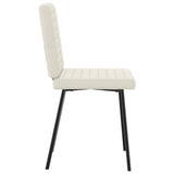 Dining chairs set of 6 cream velvet