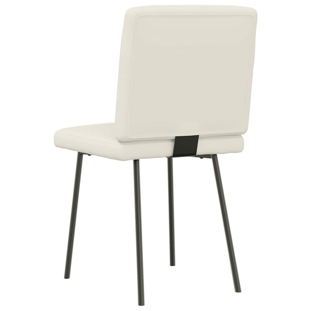 Dining chairs set of 6 cream velvet