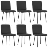 Dining chairs set of 6 black faux leather