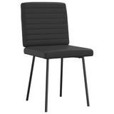 Dining chairs set of 6 black faux leather