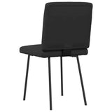 Dining chairs set of 6 black faux leather