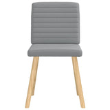 Chaises à manger lot de 6 gris clair tissu