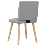 Chaises à manger lot de 6 gris clair tissu