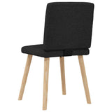 Dining chairs set of 6 black fabric