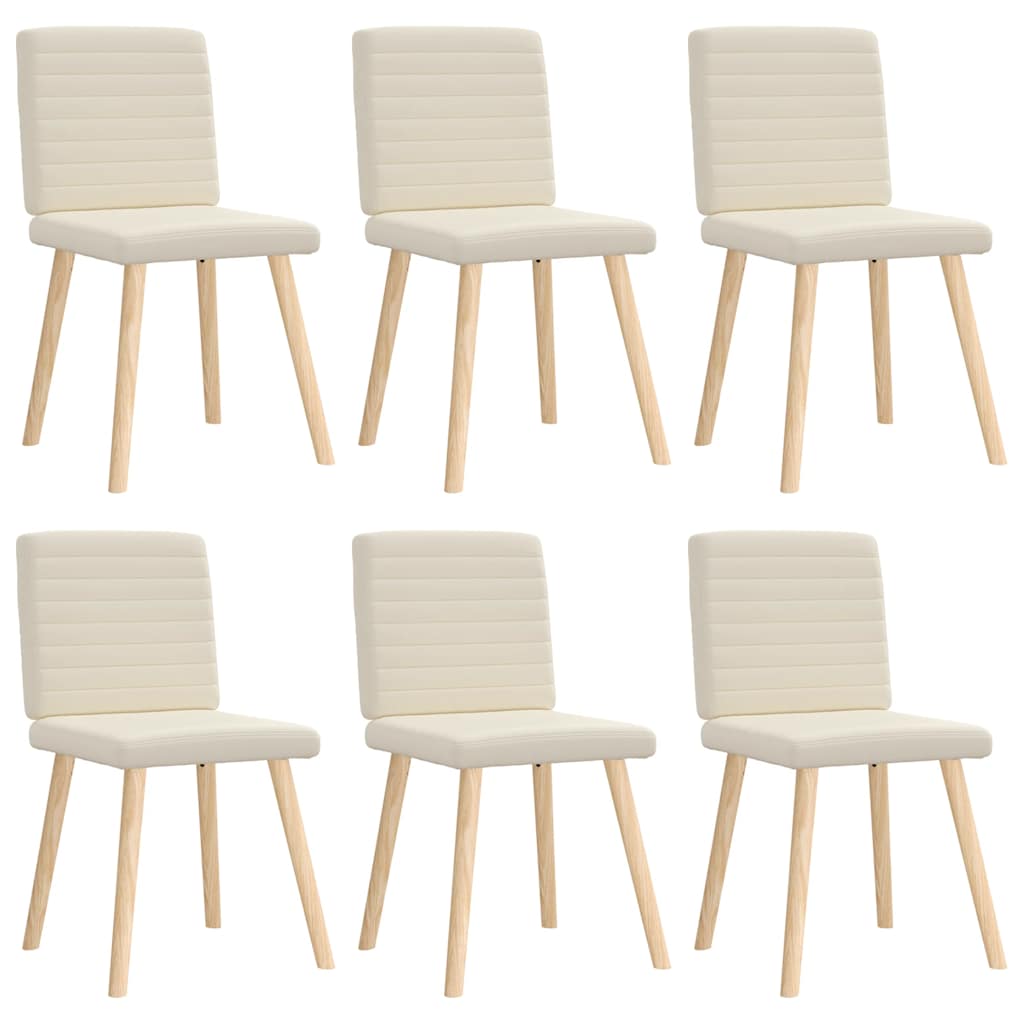 Dining chairs set of 6 Linen