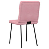 Dining chairs set of 6 pink velvet