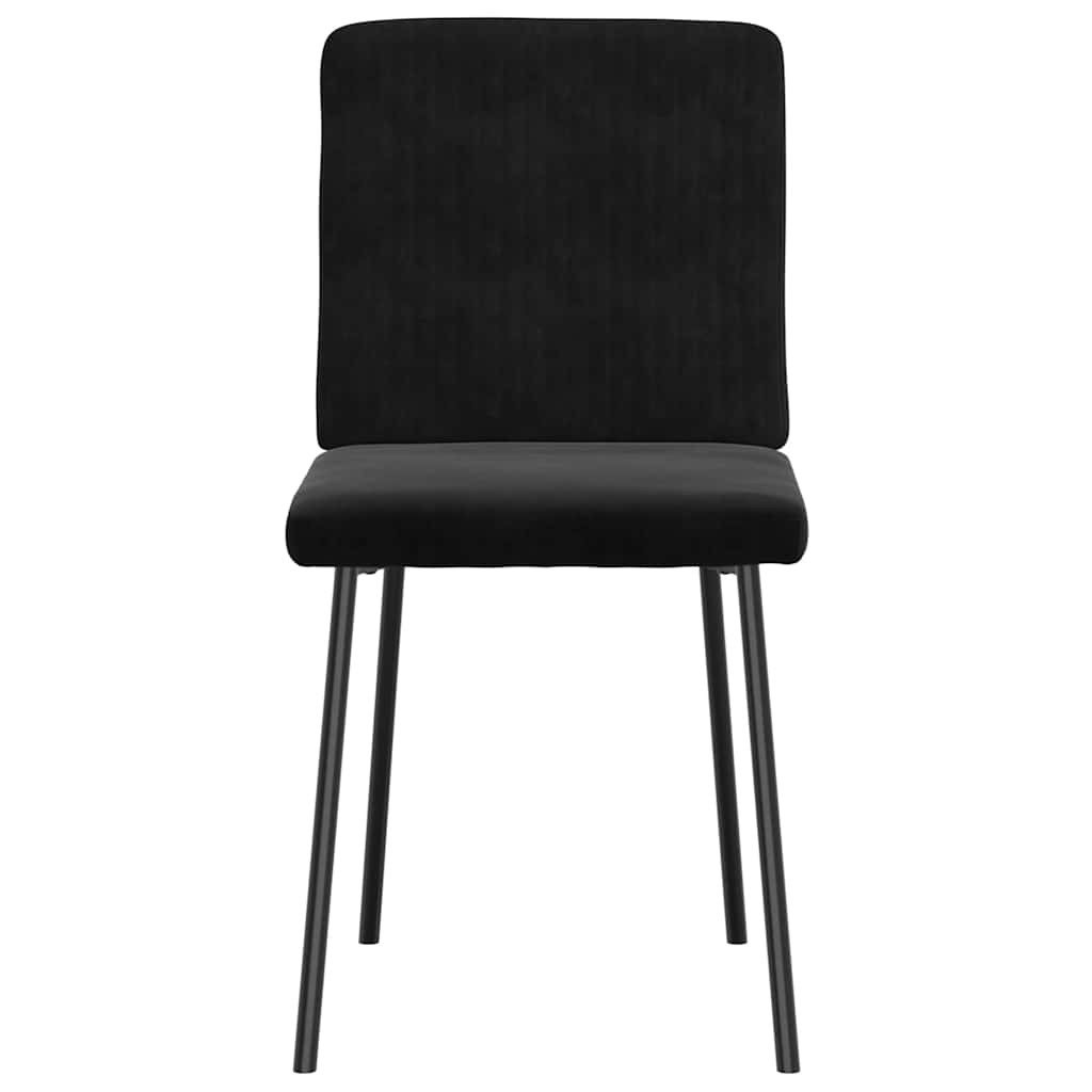 Dining chairs set of 6 black velvet