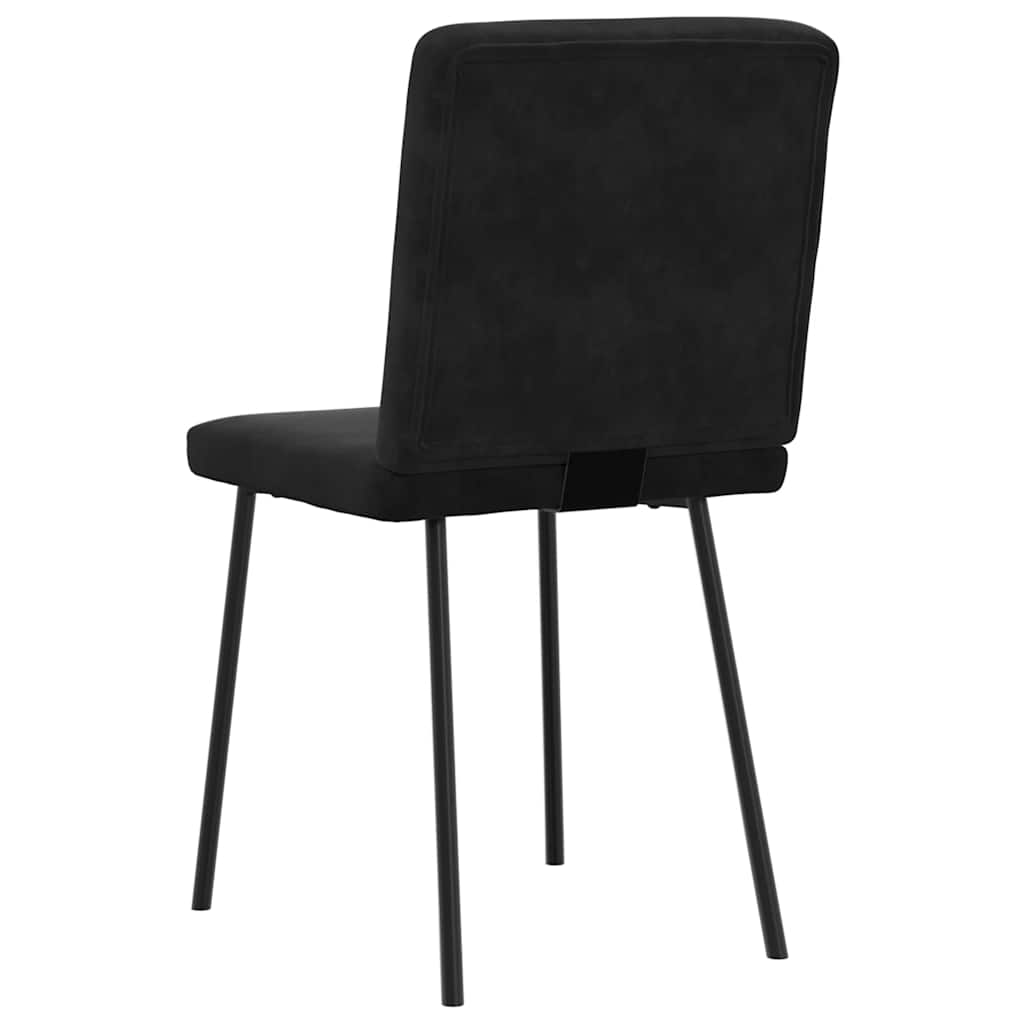 Dining chairs set of 6 black velvet