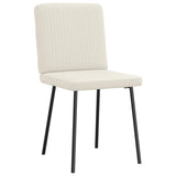 Dining chairs set of 6 cream velvet