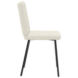 Dining chairs set of 6 cream velvet