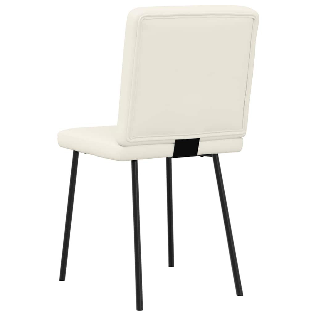 Dining chairs set of 6 cream velvet