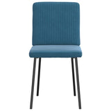 Dining chairs set of 6 blue velvet