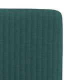 Dining chairs set of 6 dark green fabric