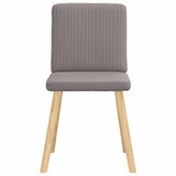 Dining chairs set of 6 taupe fabric