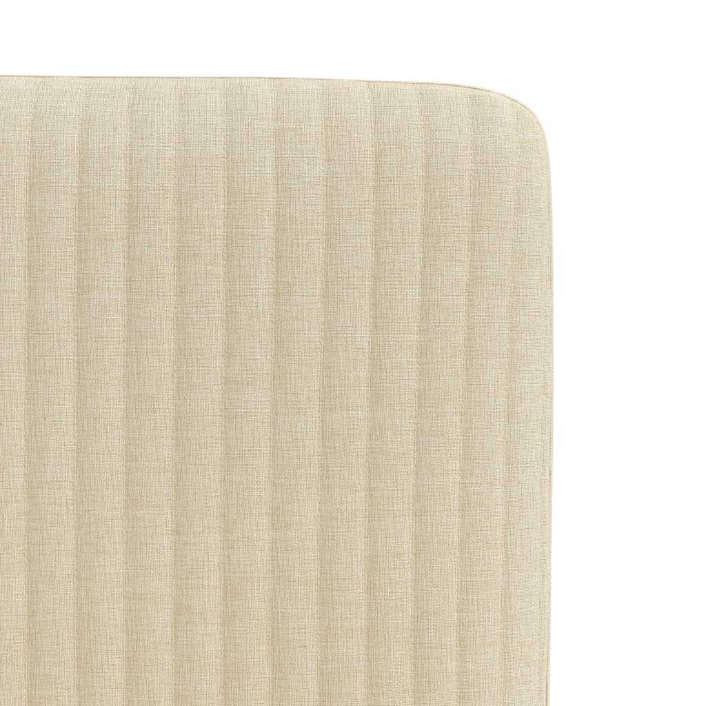 Dining chairs set of 6 cream fabric