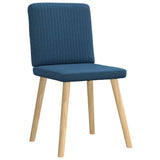 Dining chairs set of 6 blue fabric