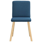 Dining chairs set of 6 blue fabric