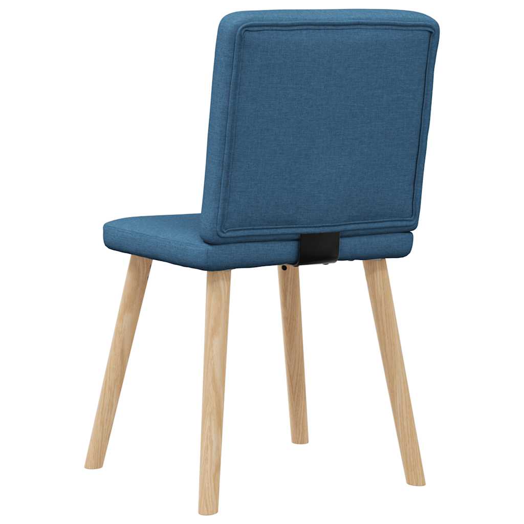 Dining chairs set of 6 blue fabric