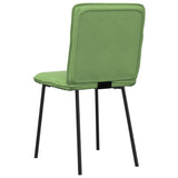 Chaises à manger lot de 6 vert clair velours