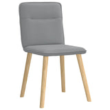 Chaises à manger lot de 6 gris clair tissu