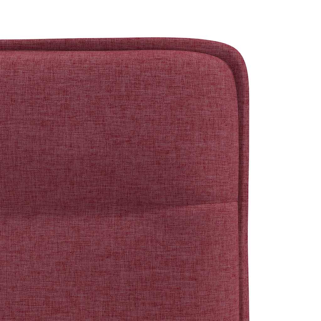 Chaises à manger lot de 6 rouge bordeaux tissu