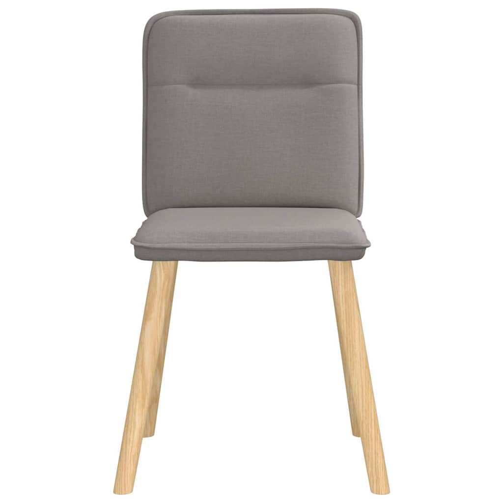 Chaises à manger lot de 6 taupe tissu