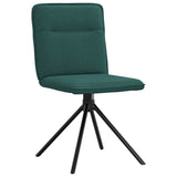 Dining chairs set of 6 dark green fabric