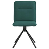 Dining chairs set of 6 dark green fabric