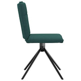 Dining chairs set of 6 dark green fabric