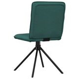 Dining chairs set of 6 dark green fabric