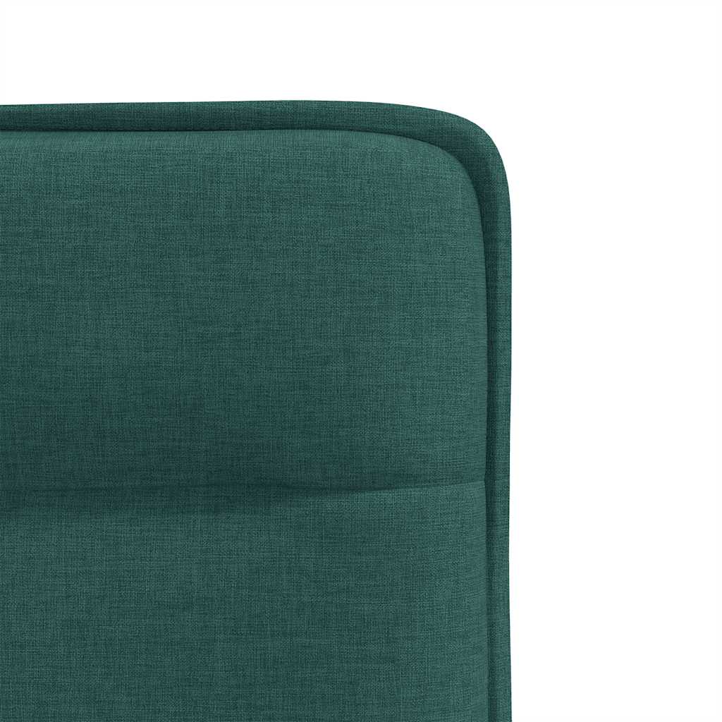 Dining chairs set of 6 dark green fabric