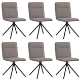 Chaises à manger lot de 6 taupe tissu