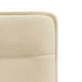 Dining chairs set of 6 cream fabric