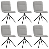 Chaises à manger lot de 6 gris nuage tissu