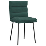 Dining chairs set of 6 dark green velvet